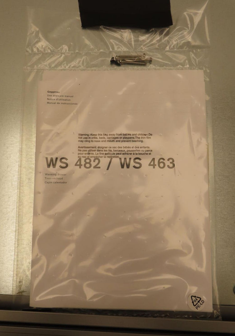 Gaggenau 400 Series WS463710 24" Warming Drawer With 2Year Manufacturer Warranty
