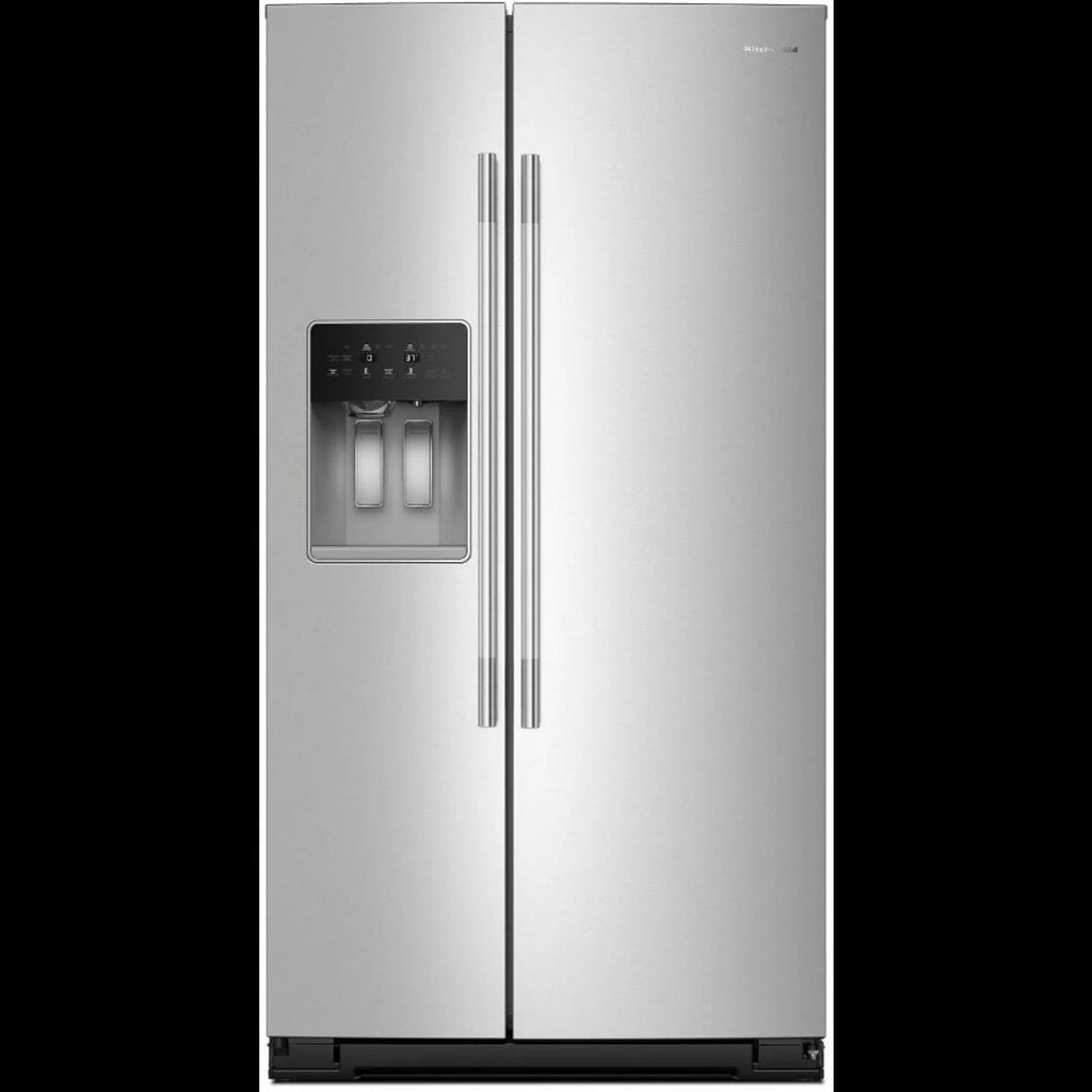NIB KitchenAid KRSF536RPS 36" Freestanding Side-by-Side Full Depth Refrigerator