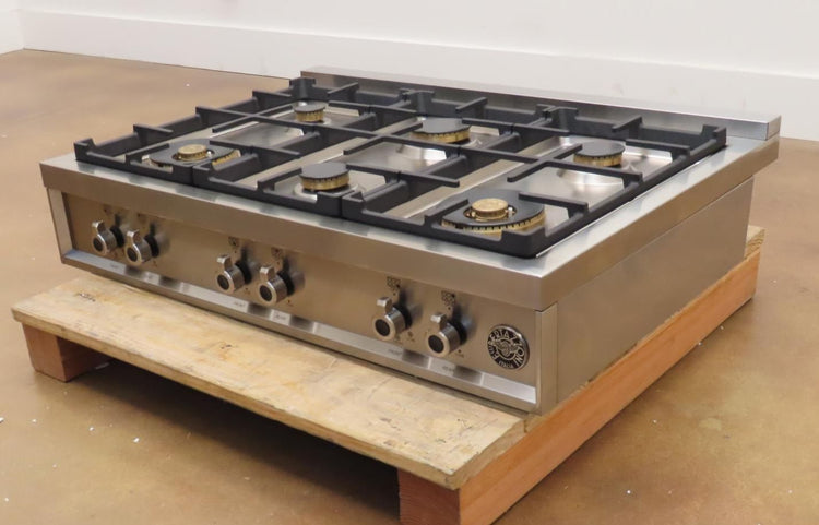 Bertazzoni Professional Series PROF366RTBXT 36" Gas Rangetop Full Warranty