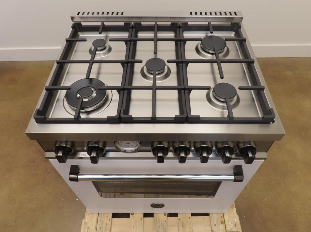 Bertazzoni Master Series MAS305DFMBIV 30" Dual Fuel Range w/ Black Nickel Knobs
