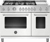 Bertazzoni Master Series MAST486GGASBIE 48" White Freestanding Gas Range