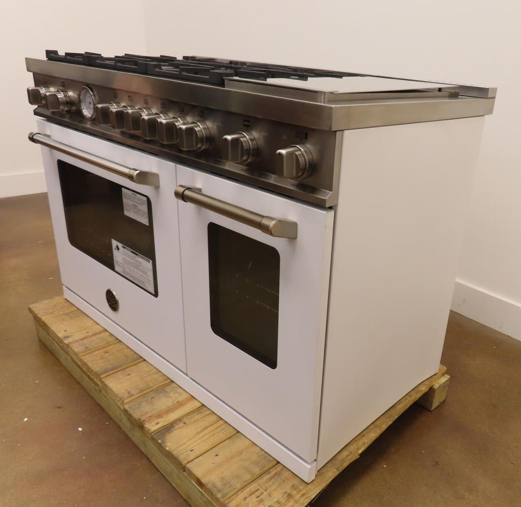 Bertazzoni Master Series MAST486GGASBIE 48" White Freestanding Gas Range
