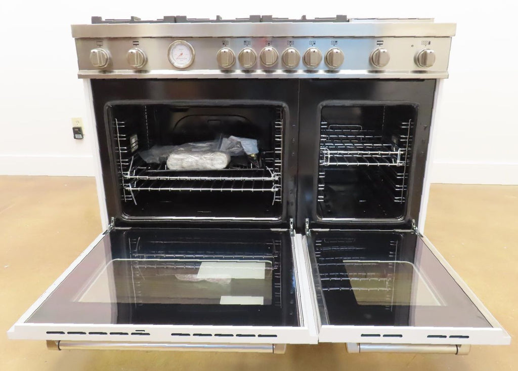 Bertazzoni Master Series MAST486GGASBIE 48" White Freestanding Gas Range