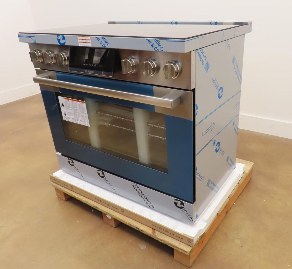 Bosch 800 Series HIS8655U 36" Slide-In Induction Stainless Range Full Warranty
