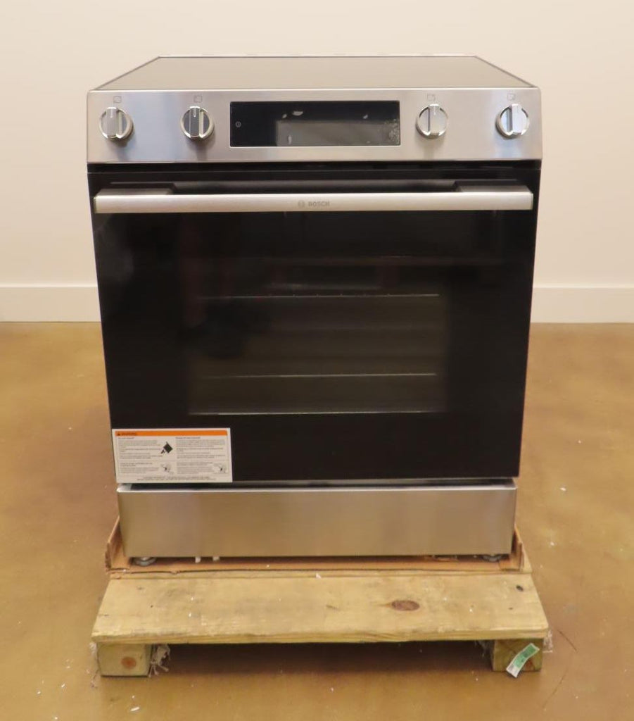 Bosch 100 Series HEF1050MU 30 in SlideIn Electric Convection Range With Warranty