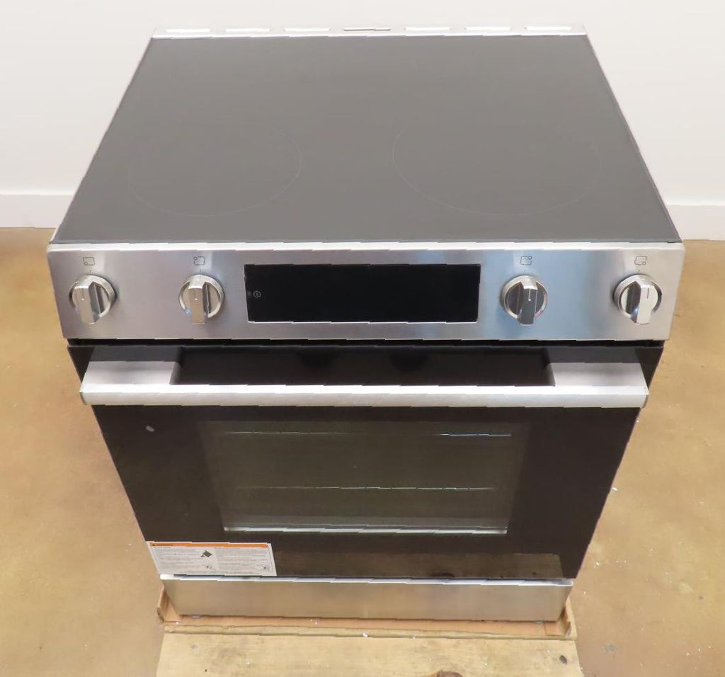 Bosch 100 Series HEF1050MU 30 in SlideIn Electric Convection Range With Warranty