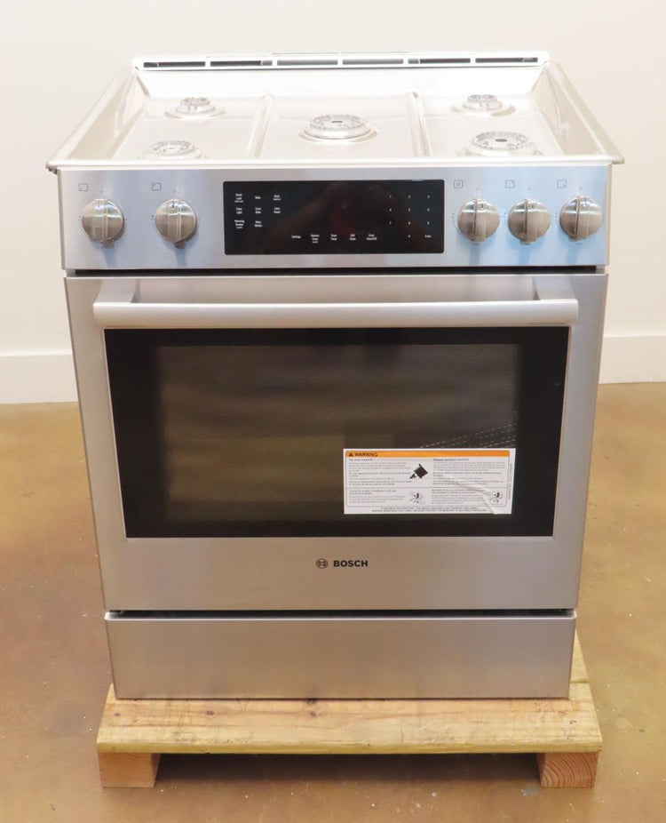 Bosch 800 Series HGI8056UC 30" Stainless Steel Slide-In Convection Gas Range