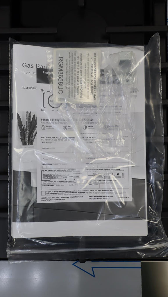 Bosch 800 Series 36" 6 Sealed Burners Gas Slide-In Stainless Rangetop RGM8658UC