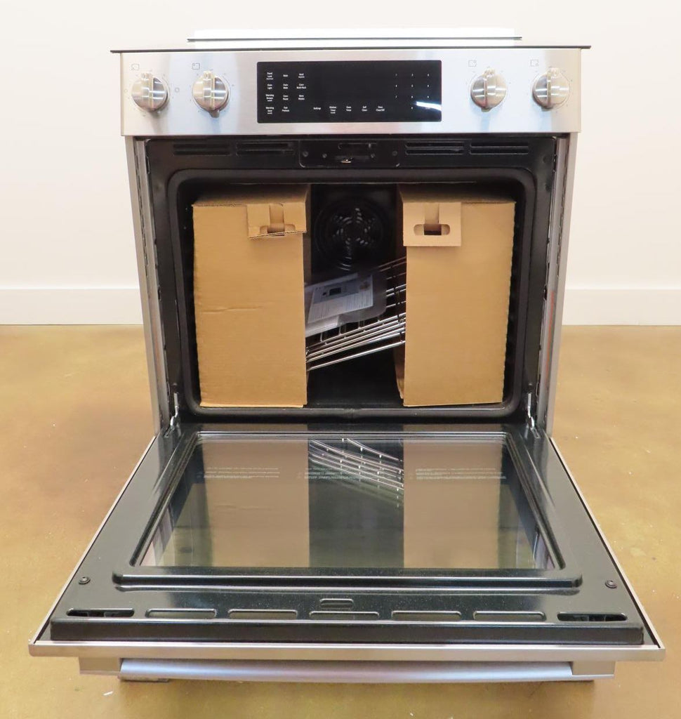 Bosch 800 Series HEI8056U 30" Warming Zone Slide-In Electric Range Images