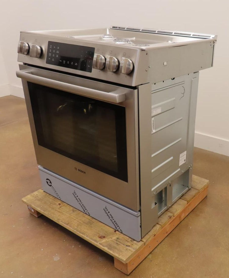 Bosch 800 Series HDI8056U 30" Slide-In Dual Fuel Stainless Steel Range Pictures