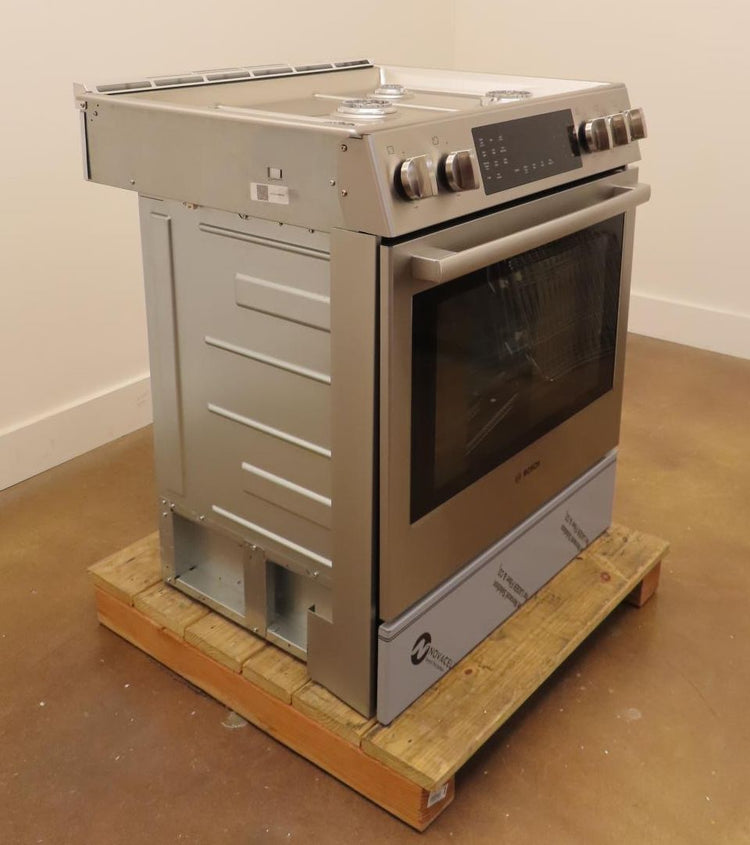 Bosch 800 Series HDI8056U 30" Slide-In Dual Fuel Stainless Steel Range Pictures