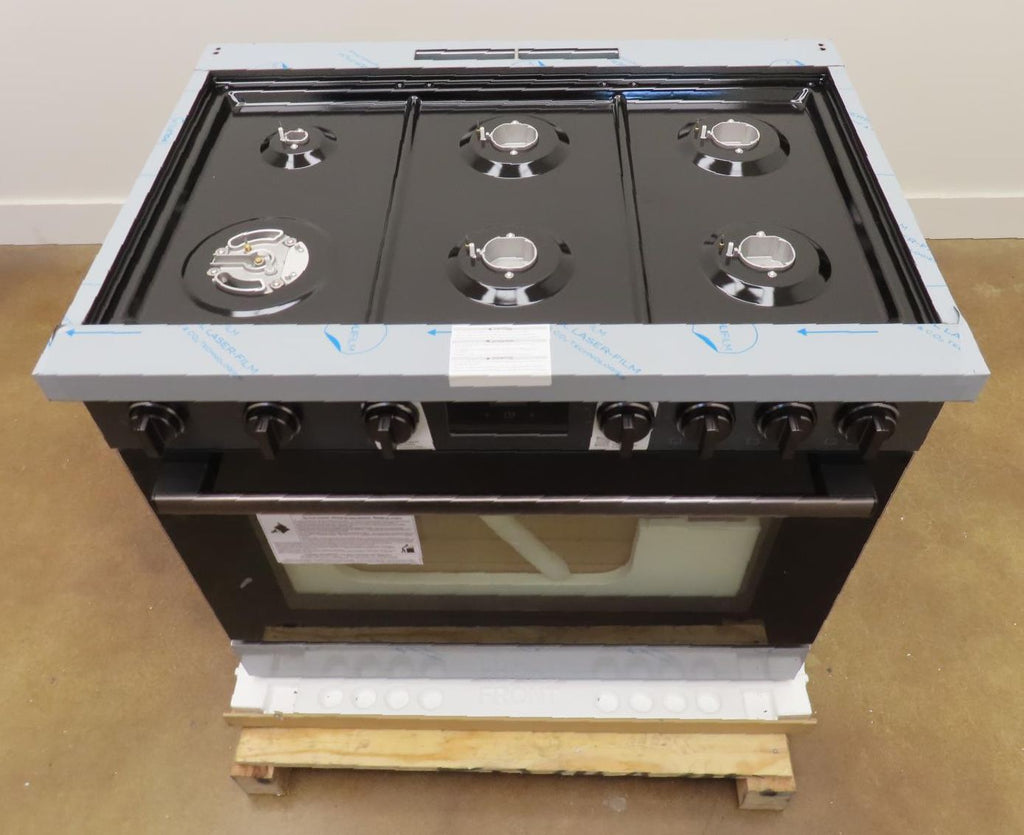 Bosch 800 Series HGS8645UC 36" Black Stainless Freestanding Gas Range