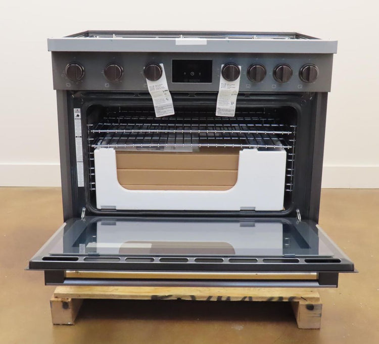 Bosch 800 Series HGS8645UC 36" Black Stainless Freestanding Gas Range