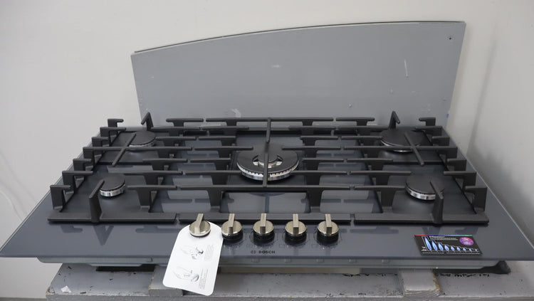 Bosch Benchmark Series 36" Gray Tempered Glass Surface Gas Cooktop NGMP677UC