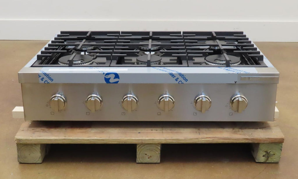 Bosch 800 Series RGM8658UC 36" 6 Sealed Burners Slide-In Gas Rangetop Pictures