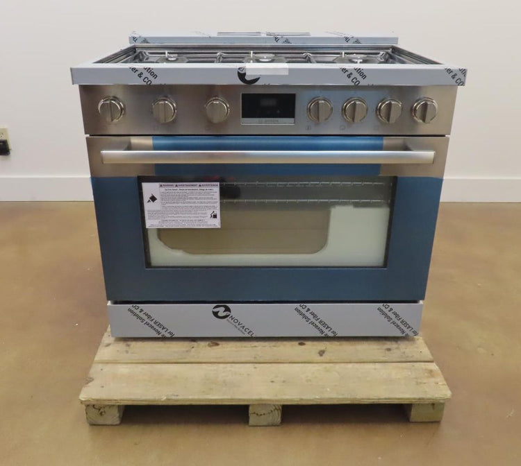 Bosch 800 Series HGS8655UC 36" Stainless Gas Range with 6 Sealed Burners