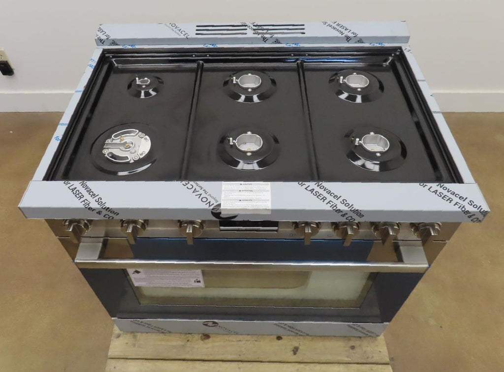 Bosch 800 Series HGS8655UC 36" Stainless Gas Range with 6 Sealed Burners