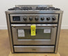 Ilve Majestic II Collection UM096DNS3SSB 36 Inch Freestanding Dual Fuel Range