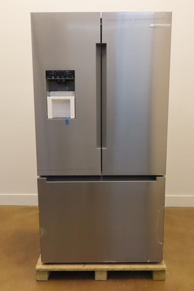 Bosch 100 Series B36FD10ENS 36" Freestanding French Door Smart Refrigerator