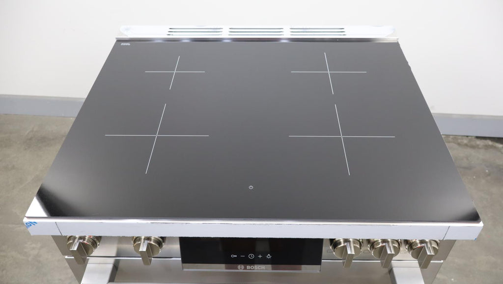 Bosch 30" 800 Series Stainless Freestanding Induction Electric Range HIS8055U
