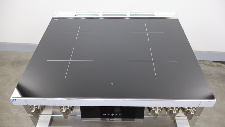 Bosch 30" 800 Series Stainless Freestanding Induction Electric Range HIS8055U