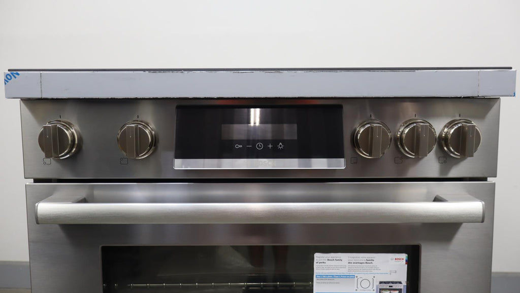 Bosch 30" 800 Series Stainless Freestanding Induction Electric Range HIS8055U