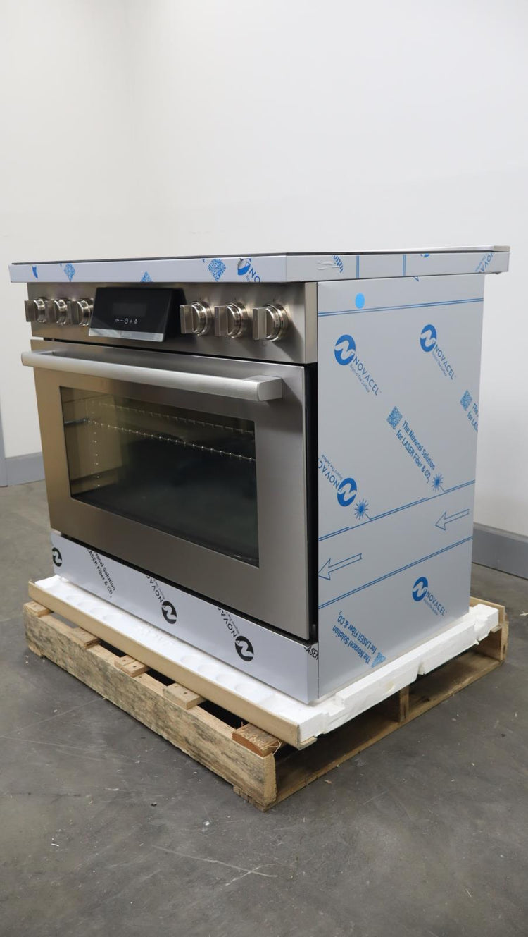 Bosch 800 Series 36" Slide-In 3.7 cu.ft 5 Elements Induction Range HIS8655U