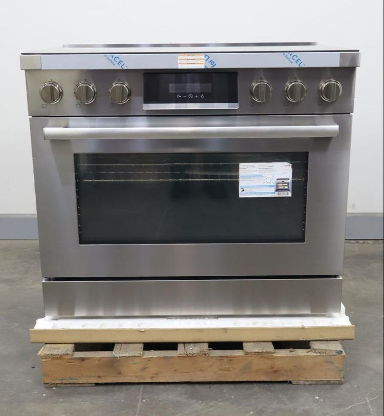Bosch 36" Slide-In 800 Series 3.7 cu.ft 5 Elements Induction Range HIS8655U