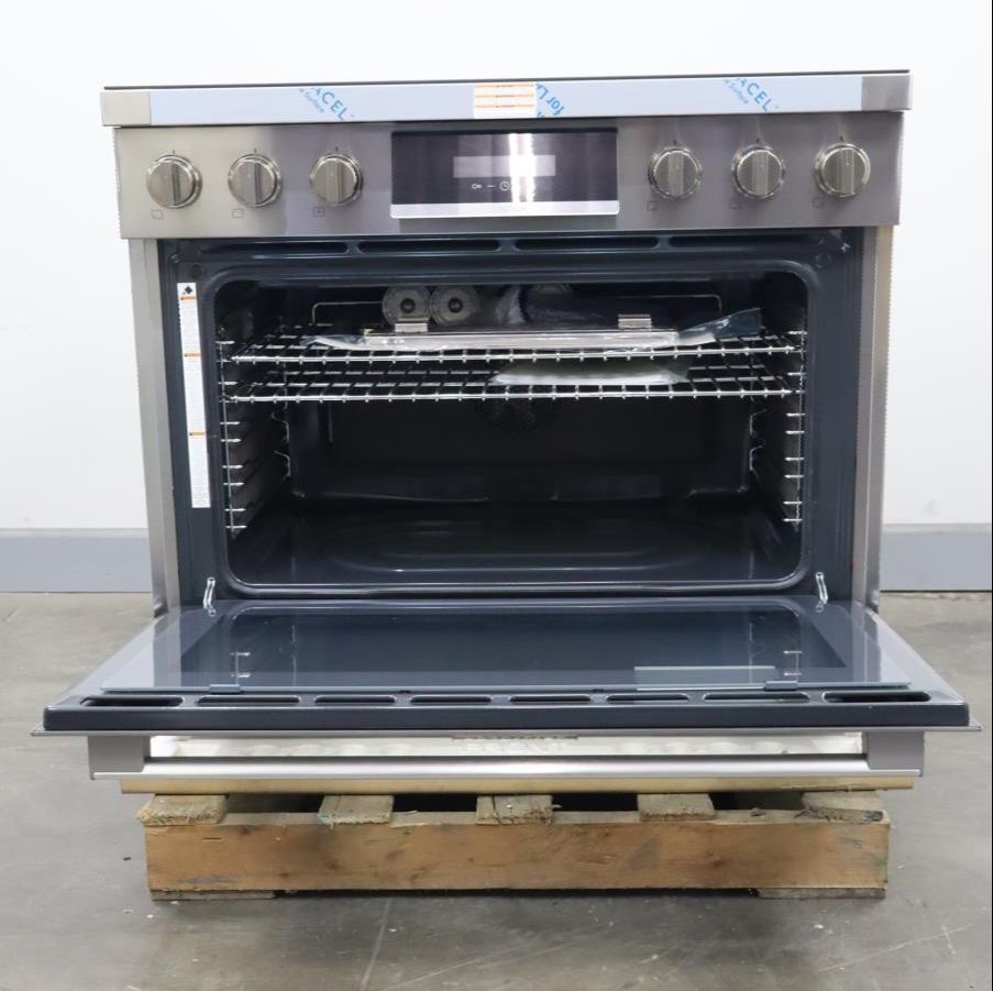 Bosch 36" Slide-In 800 Series 3.7 cu.ft 5 Elements Induction Range HIS8655U
