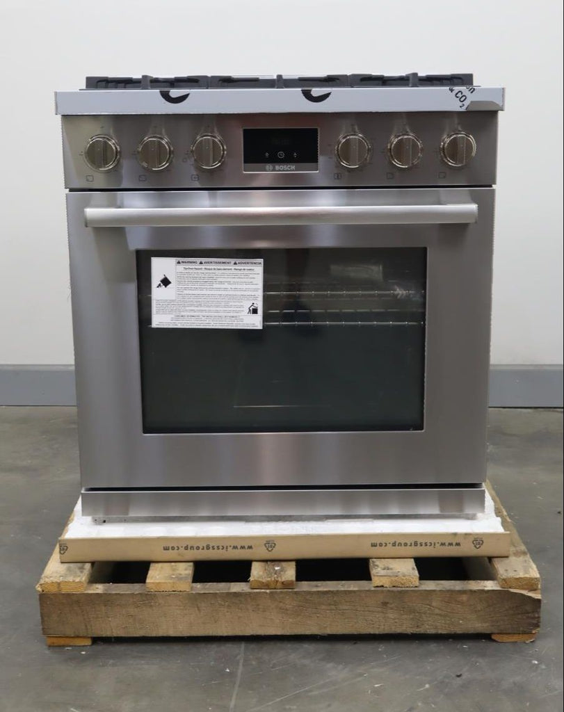 Bosch 30" 800 Series Stainless 5 Burner 3.6 Cu.ft Freestand Gas Range HGS8055UC