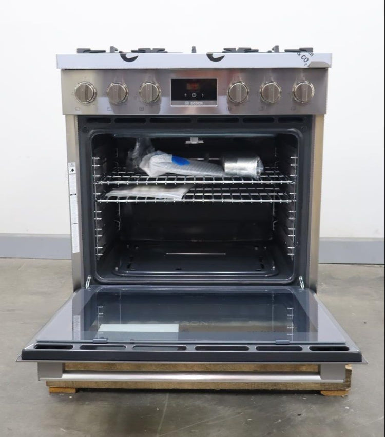 Bosch 30" 800 Series Stainless 5 Burner 3.6 Cu.ft Freestand Gas Range HGS8055UC