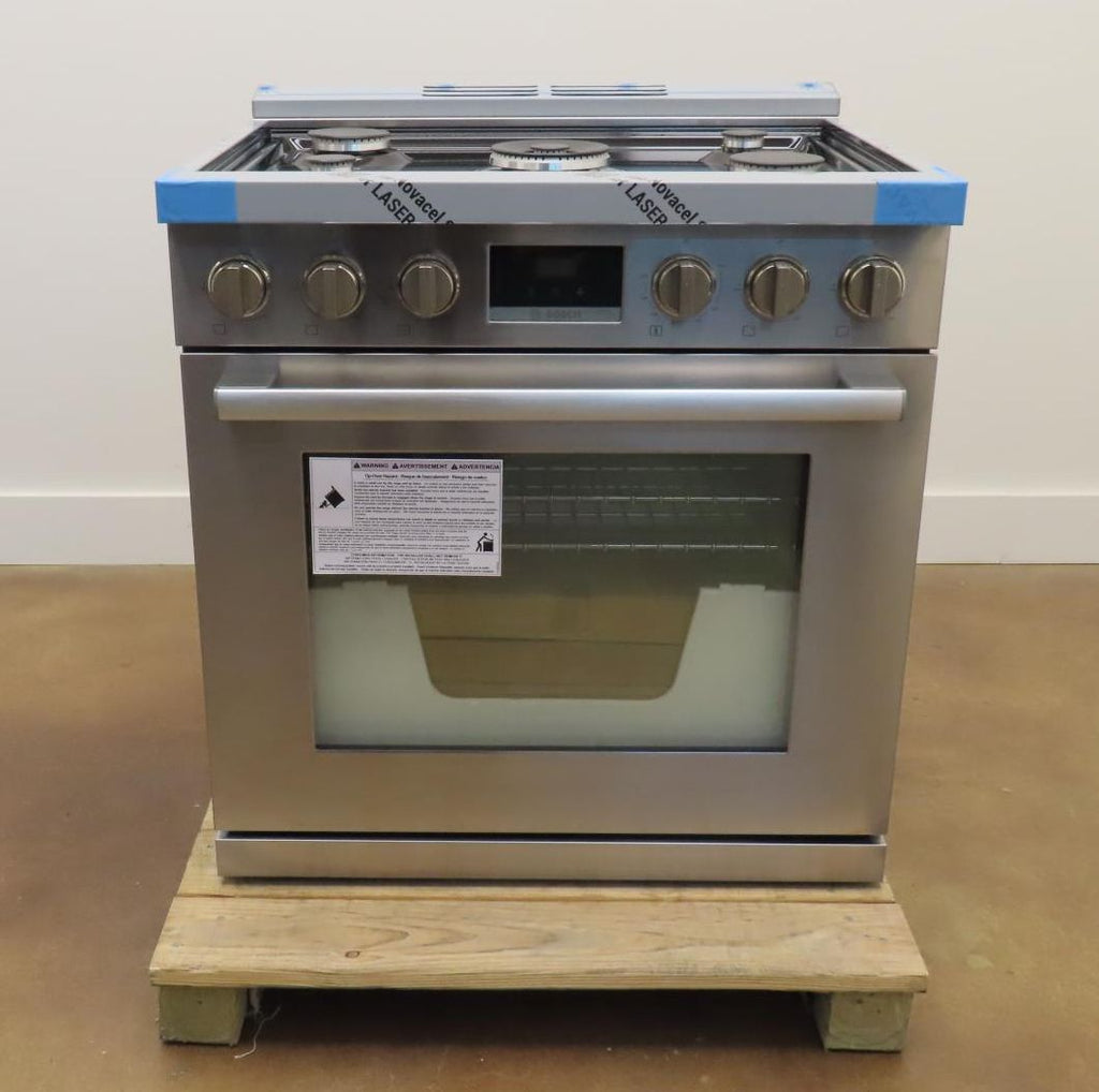 Bosch 800 Series HGS8055UC 30" Stainles Steel Freestanding Gas Range Pictures