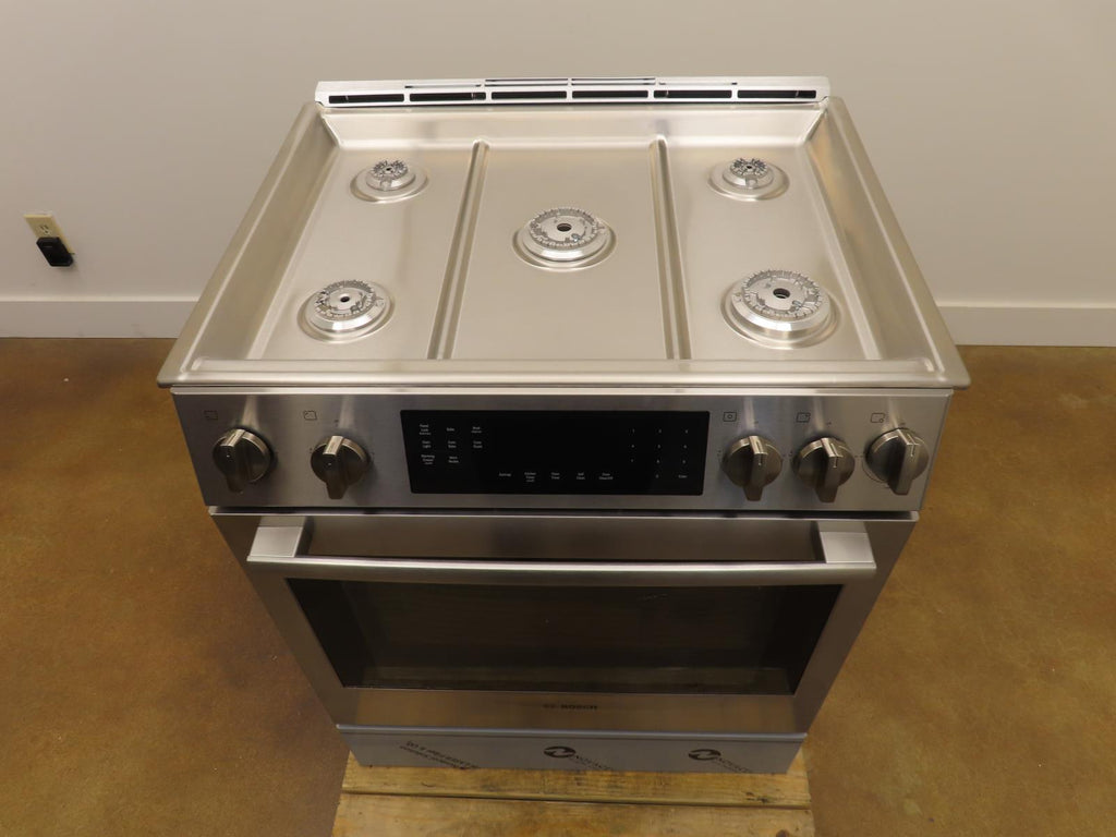 Bosch 800 Series HGI8056UC 30" Stainless Steel Slide-In Convection Gas Range