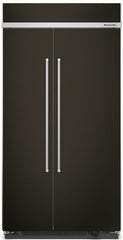 KitchenAid® 42 in. 25.5 Cu. Ft. PrintShield Finish Black Stainless Steel Built In Counter Depth Side-by-Side Refrigerator