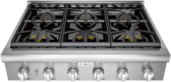 Thermador® Professional 36" Stainless Steel Natural Gas Rangetop