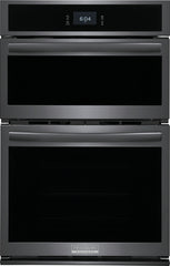 Frigidaire Gallery® 27" Smudge-Proof® Black Stainless Steel Oven/Micro Combo Electric Wall Oven