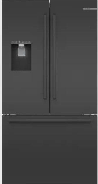 Bosch® 500 Series 36 In. 26 Cu. Ft. Black Stainless Steel French Door Refrigerator