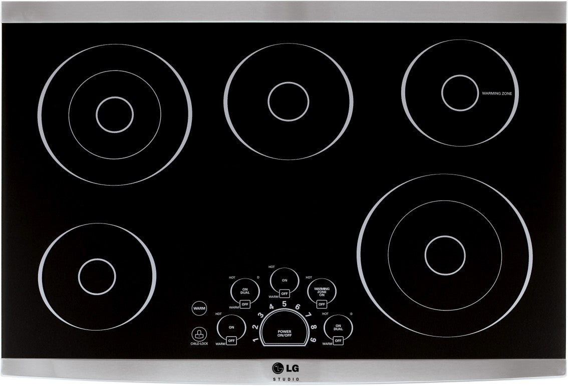LG Studio 30" Stainless Steel Electric Cooktop