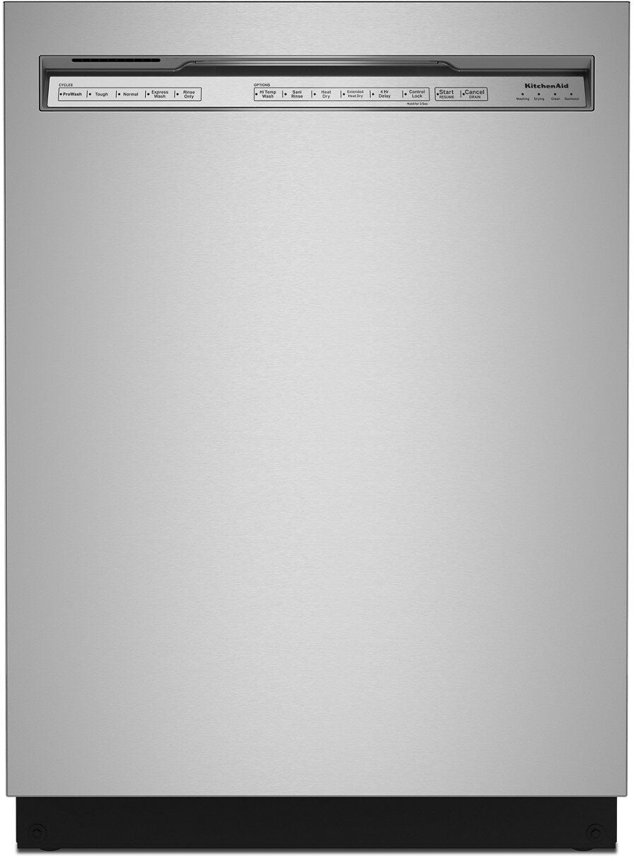 KitchenAid® 24" Stainless Steel with Printshield Front Control Built In Dishwasher