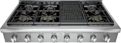 Thermador® Professional 48" Natural Gas Rangetop-Stainless Steel
