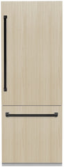 ZLINE Autograph Edition 30 in. 16.1 Cu. Ft. Panel Ready Built In Counter Depth Bottom Freezer Refrigerator