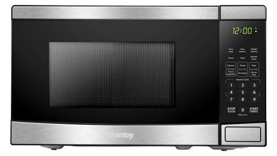 Danby® 0.7 Cu. Ft. Black with Stainless Steel Countertop Microwave