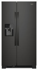 Whirlpool® 21.4 Cu. Ft. Black Side-by-Side Refrigerator