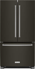 KitchenAid® 20.0 Cu. Ft. Black Stainless Steel with PrintShield Finish Counter Depth French Door Refrigerator