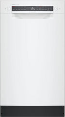 Bosch® 300 Series 18" White Front Control Built In Dishwasher