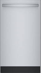 Bosch® 800 Series 18" Stainless Steel Top Control Built In Dishwasher