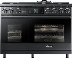 Dacor® 48" Graphite Stainless Pro Style Dual Fuel Natural Gas Range
