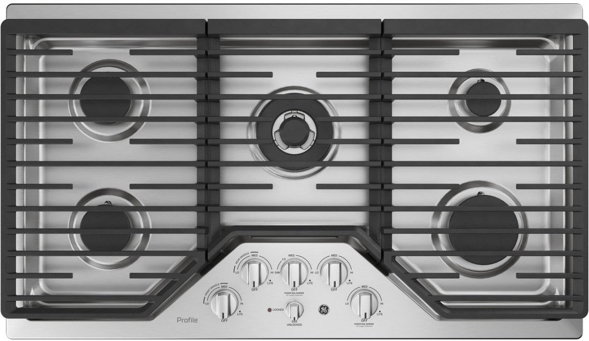 GE Profile 36" Stainless Steel Gas Cooktop