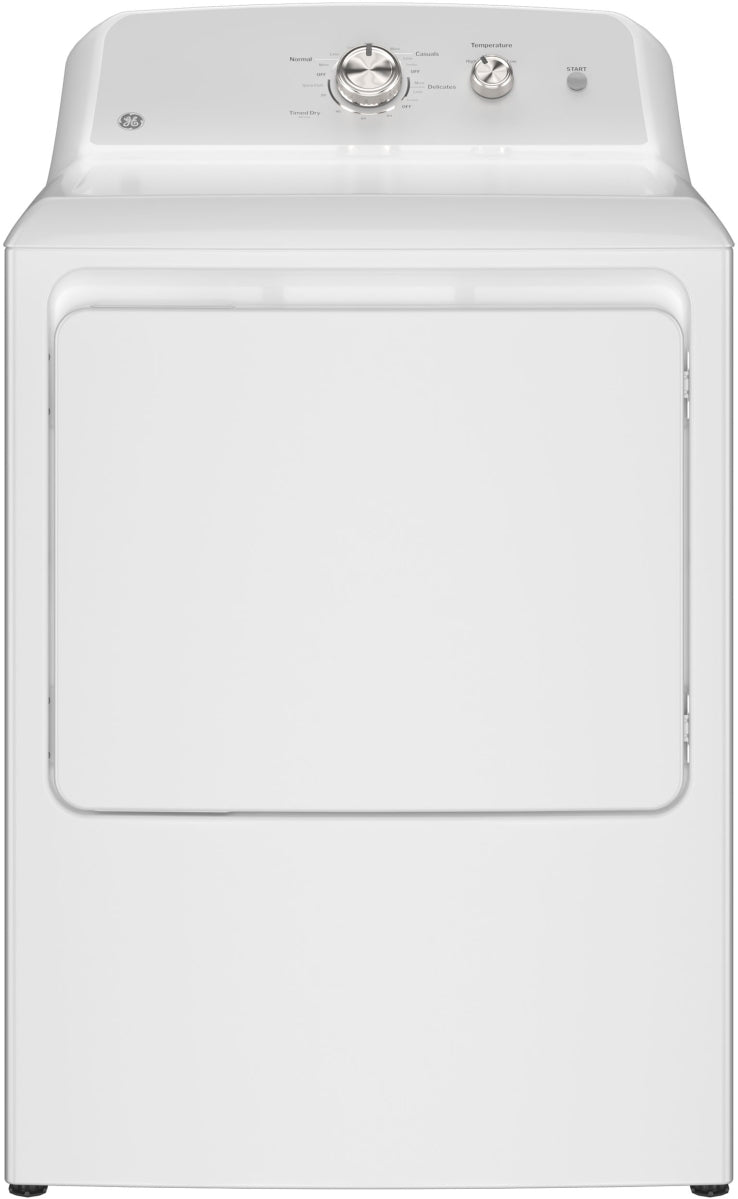 GE® 6.2 Cu. Ft. White Electric Dryer