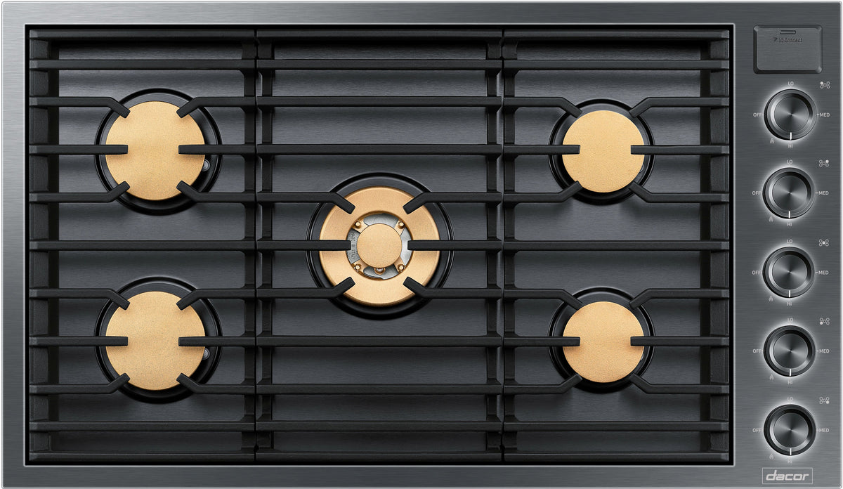 Dacor® Contemporary 36" Graphite Stainless Steel Natural Gas Cooktop